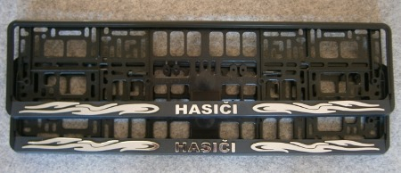 Rámeček na SPZ s nápisem HASIČI