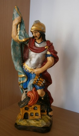 Soška sv. Florián s vědrem, 28 cm